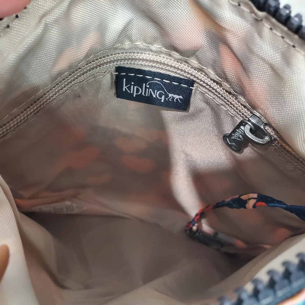 Kipling Rizzi Printed Convertible Mini Bag Wear 4 Ways With Charm Sold Out EUC - Picture 8 of 16